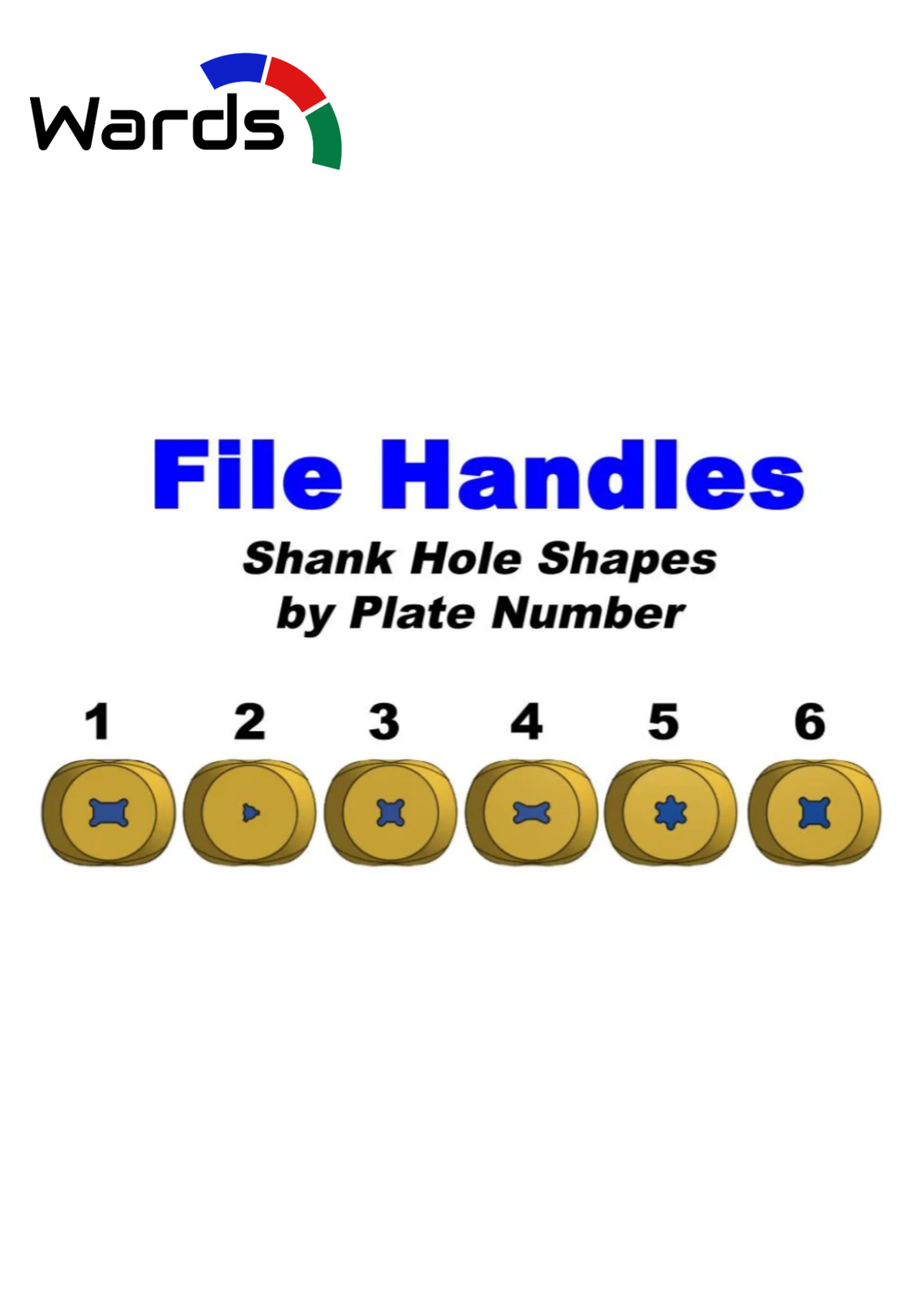 Replacement file handles available in packs of 3, 5 or 10