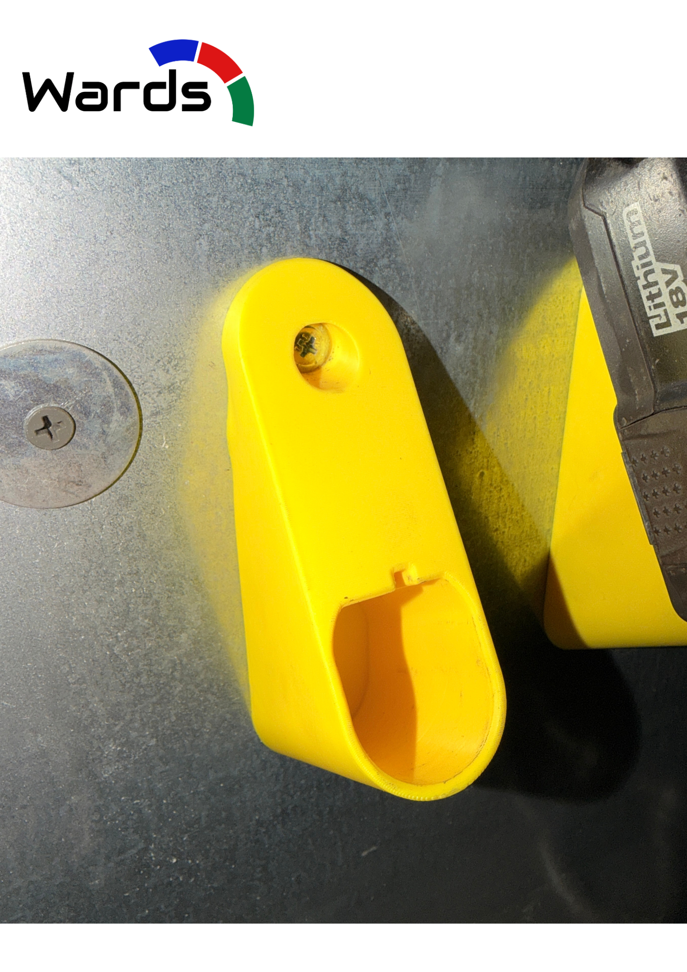 Ryobi ONE+ 18V Battery Wall Holder – Workshop Storage Mount - Wards Additive 3D printed product