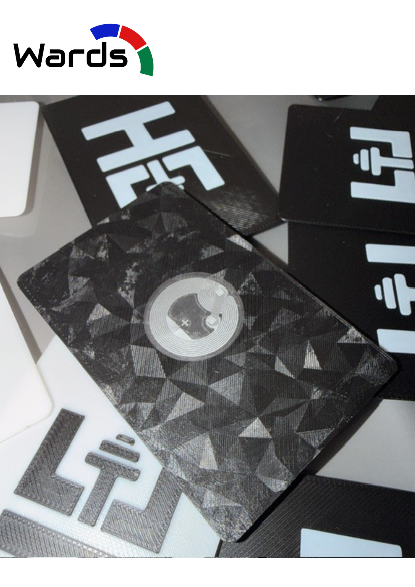UK-made custom NFC business cards by Wards Additive