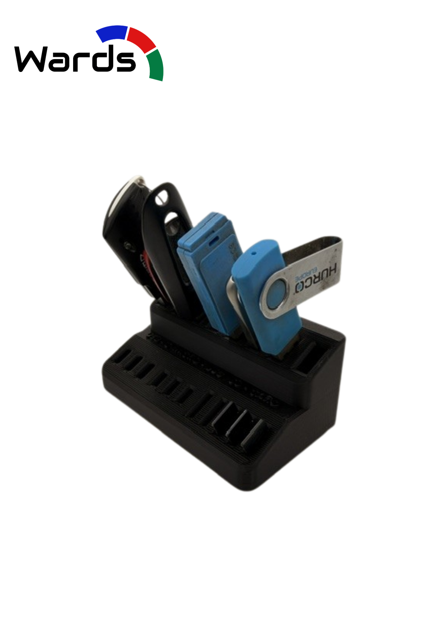USB & SD Card Storage Block – USB-A, USB-C, Micro SD & SD Card Organiser - Wards Additive 3D printed product