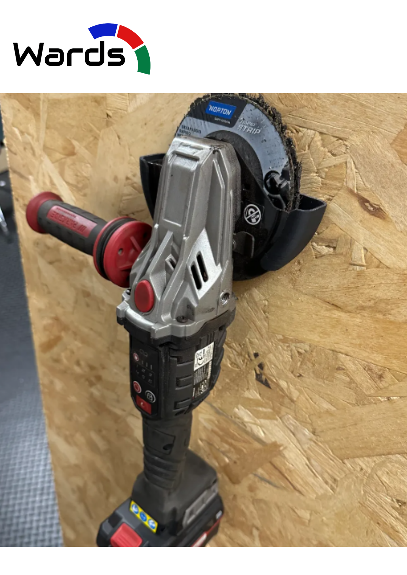 Angle Grinder Wall Mount Holder – Up to 140mm Guards - Wards Additive 3D printed product