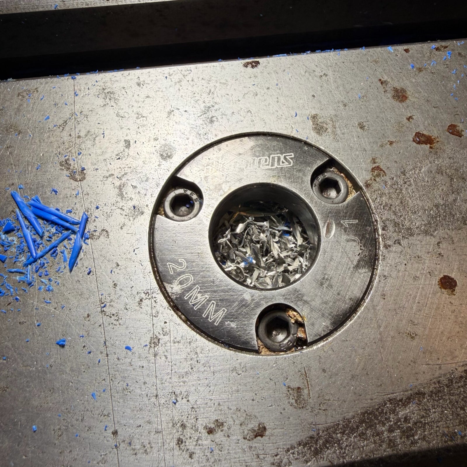 20mm CNC Machine Bed Hole Plugs – Blue – Pack of 10 - Wards Additive 3D printed product
