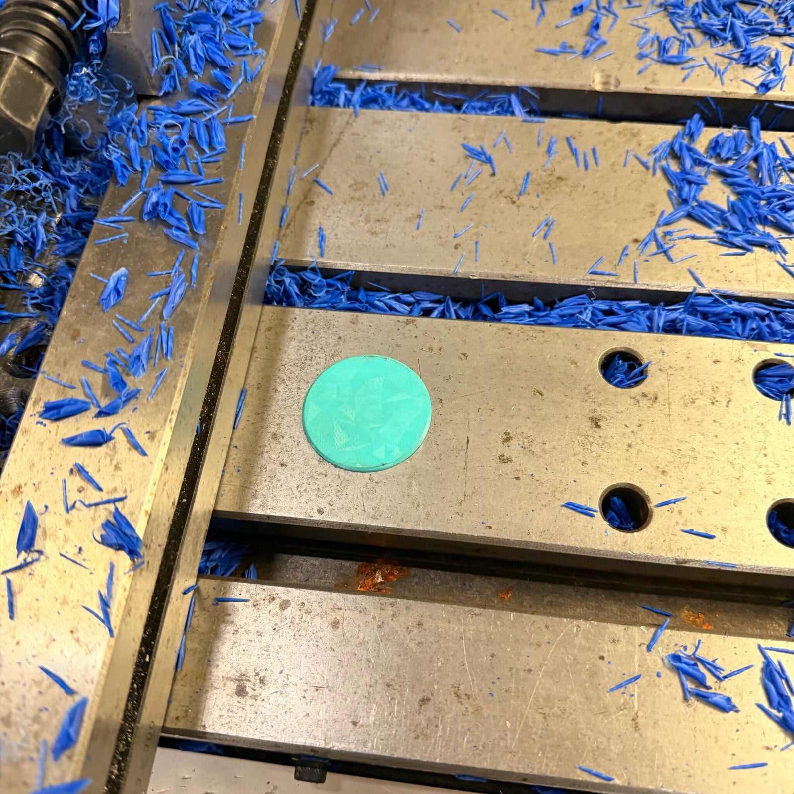 20mm CNC Machine Bed Hole Plugs – Blue – Pack of 10 - Wards Additive 3D printed product