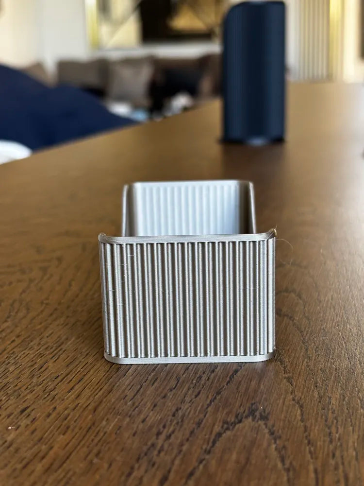Elegant business card holder side profile