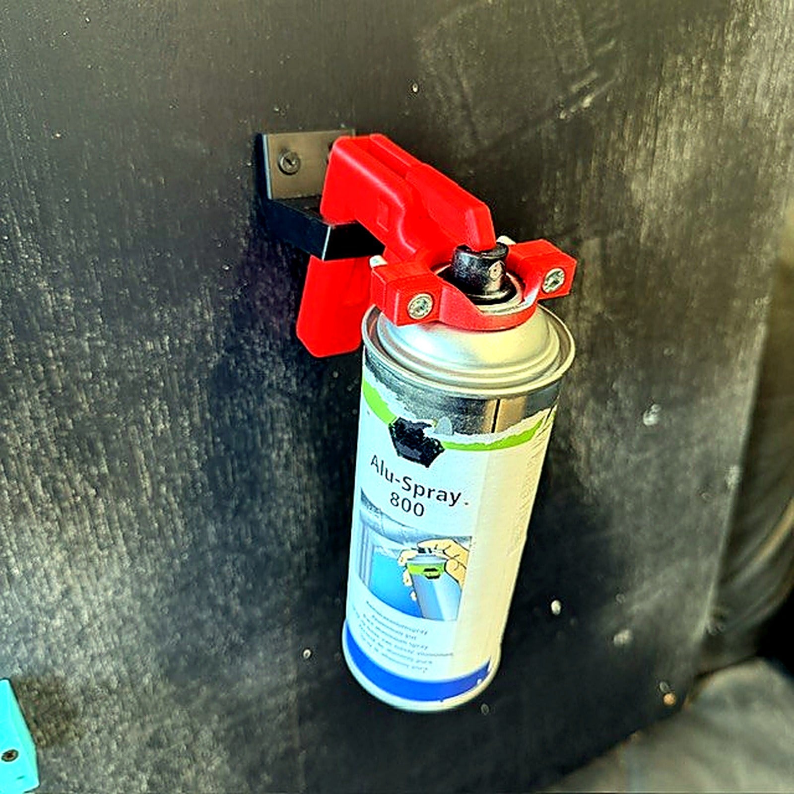 Wards Additive adjustable aerosol trigger handle stored in wall holder