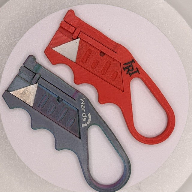 Wards branded compact utility knives shown from alternate angle